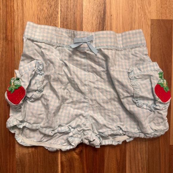 Gymboree Other - Gymboree Vintage 2006 Strawberry Gingham Shorts Blue White 4T 240258447